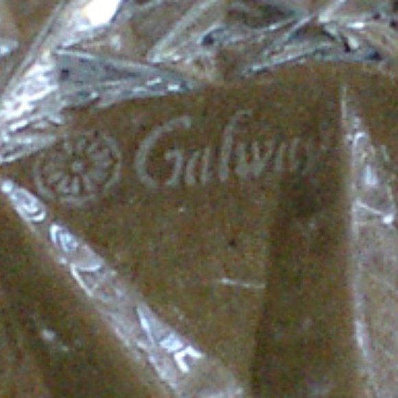 Galway Claddagh Blarney Pattern Oval Crystal Bowl - Picture 14 of 14